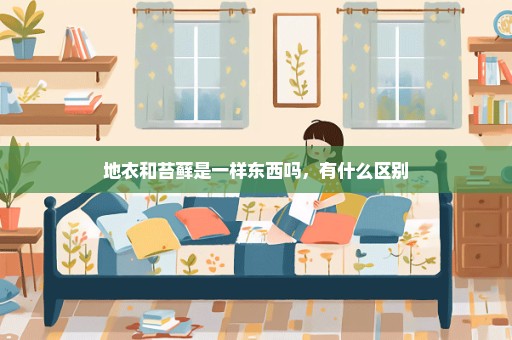 地衣和苔藓是一样东西吗，有什么区别