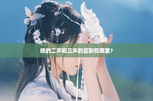 场的二声和三声的区别在哪里？