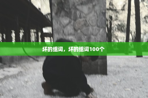 坏的组词，坏的组词100个 