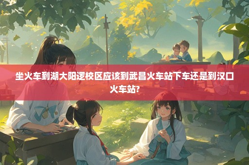 坐火车到湖大阳逻校区应该到武昌火车站下车还是到汉口火车站?