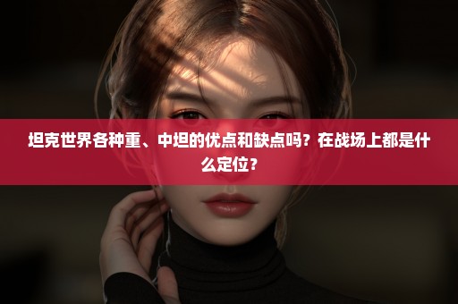 坦克世界各种重、中坦的优点和缺点吗？在战场上都是什么定位？