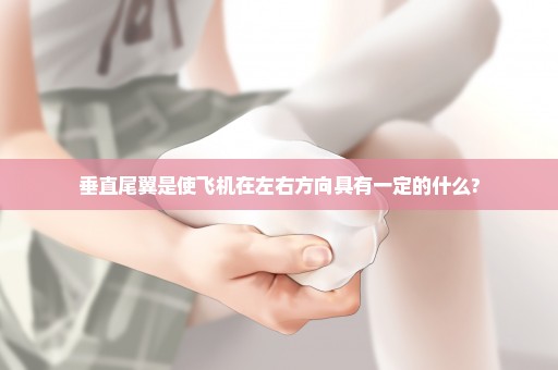 垂直尾翼是使飞机在左右方向具有一定的什么?