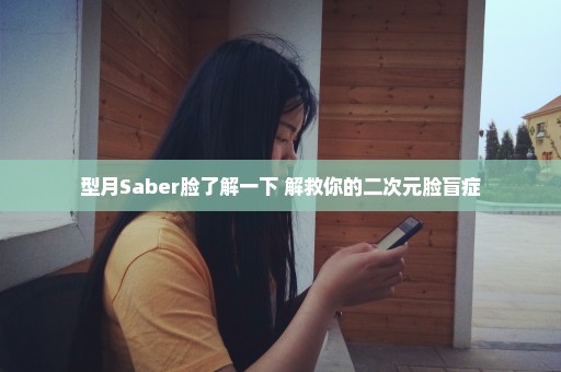 型月Saber脸了解一下 解救你的二次元脸盲症