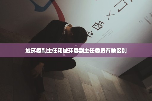 城环委副主任和城环委副主任委员有啥区别