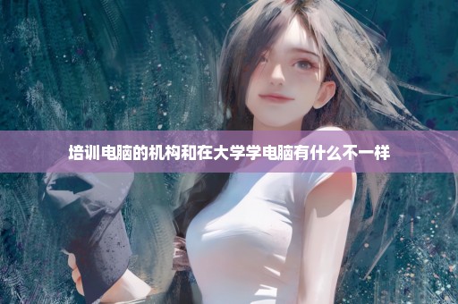 培训电脑的机构和在大学学电脑有什么不一样