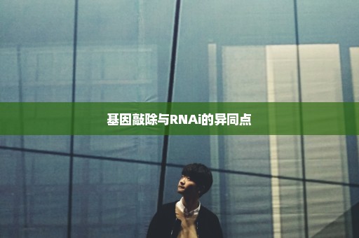 基因敲除与RNAi的异同点
