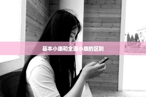 基本小康和全面小康的区别