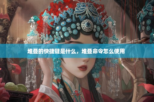 堆叠的快捷键是什么，堆叠命令怎么使用 