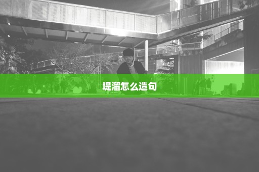堤溜怎么造句