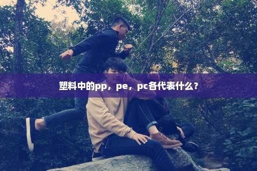 塑料中的pp，pe，pc各代表什么？