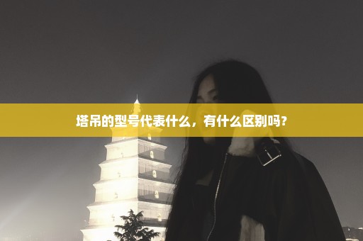 塔吊的型号代表什么，有什么区别吗？