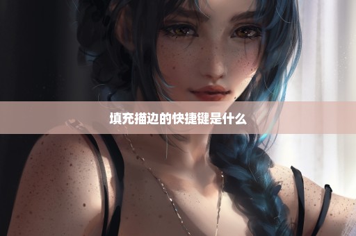 填充描边的快捷键是什么