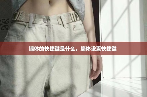 墙体的快捷键是什么，墙体设置快捷键 