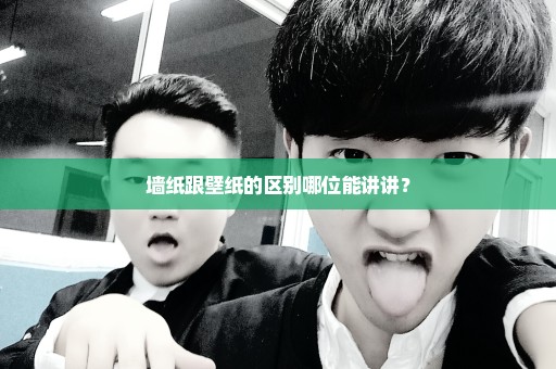 墙纸跟壁纸的区别哪位能讲讲？