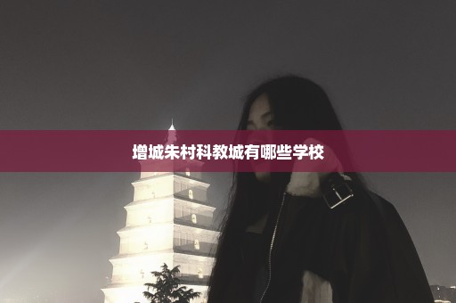 增城朱村科教城有哪些学校