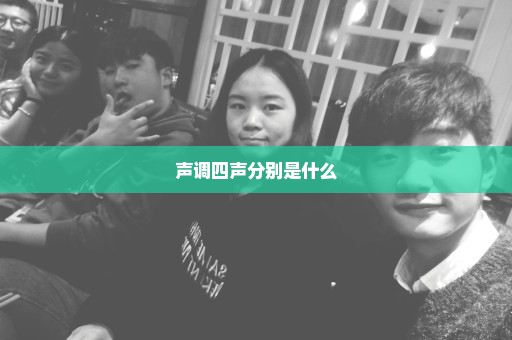 声调四声分别是什么