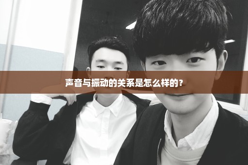 声音与振动的关系是怎么样的？