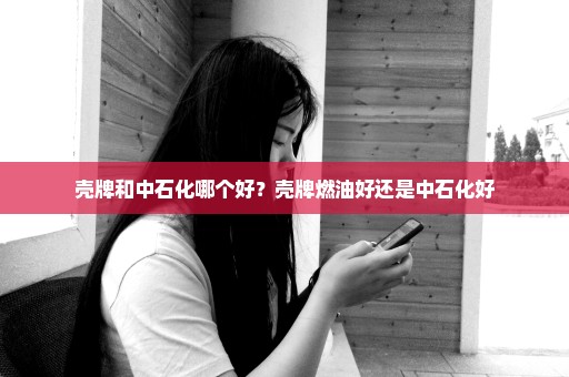 壳牌和中石化哪个好？壳牌燃油好还是中石化好