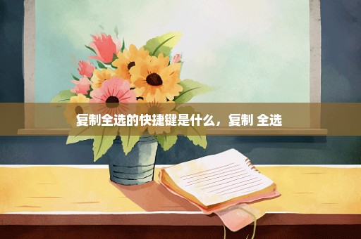 复制全选的快捷键是什么，复制 全选 