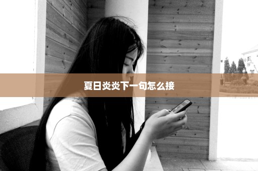 夏日炎炎下一句怎么接