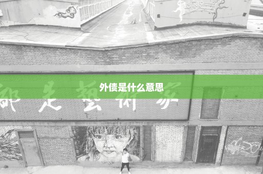 外债是什么意思