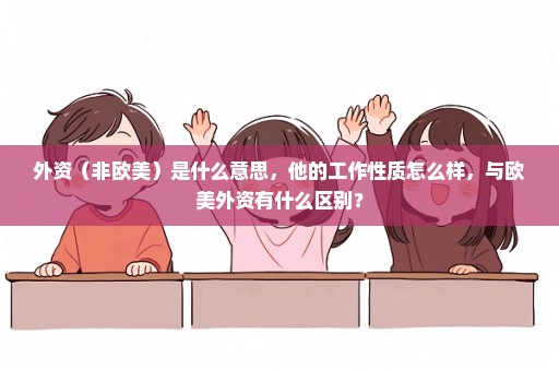 外资（非欧美）是什么意思，他的工作性质怎么样，与欧美外资有什么区别？