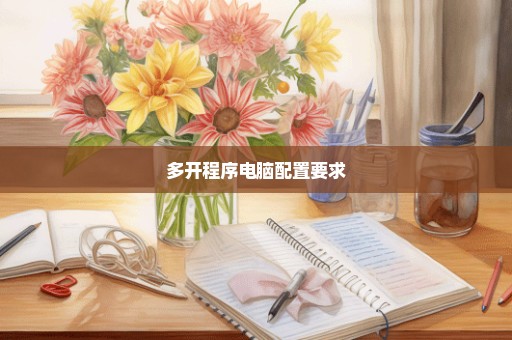 多开程序电脑配置要求