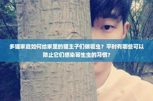 多猫家庭如何给家里的猫主子们做驱虫？平时有哪些可以防止它们感染寄生虫的习惯？