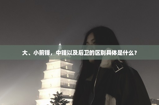 大、小前锋，中锋以及后卫的区别具体是什么？