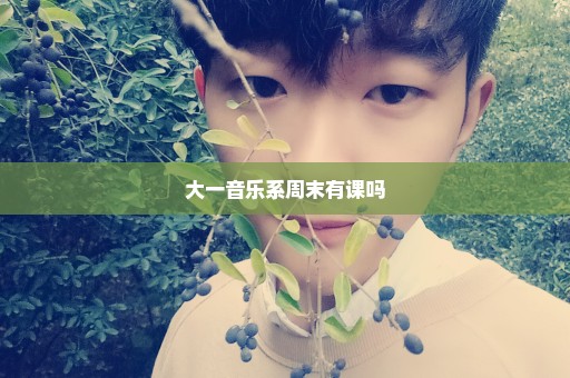 大一音乐系周末有课吗