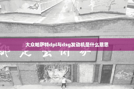 大众帕萨特dpl与dsg发动机是什么意思