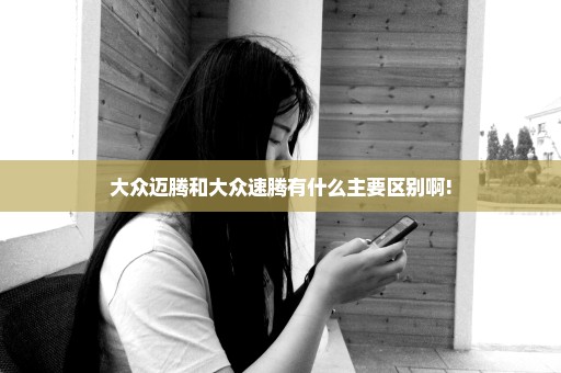 大众迈腾和大众速腾有什么主要区别啊!