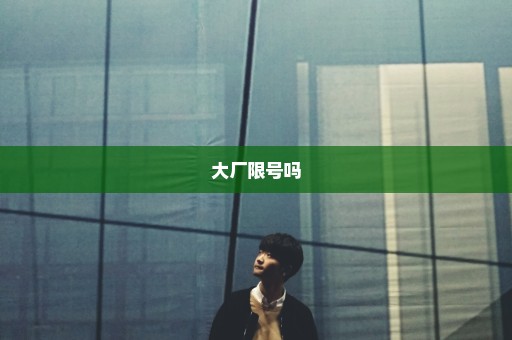 大厂限号吗