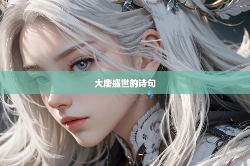 大唐盛世的诗句