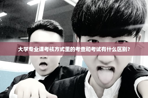 大学专业课考核方式里的考查和考试有什么区别？