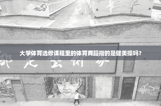 大学体育选修课程里的体育舞蹈指的是健美操吗？