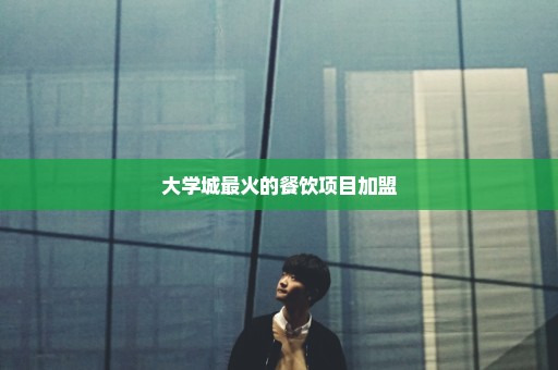 大学城最火的餐饮项目加盟