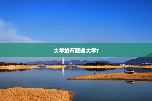 大学城有哪些大学?
