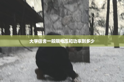 大学宿舍一般限电压和功率到多少
