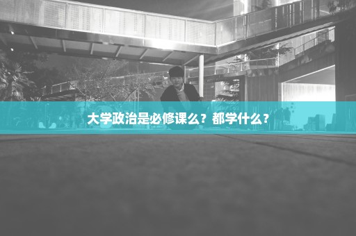 大学政治是必修课么？都学什么？