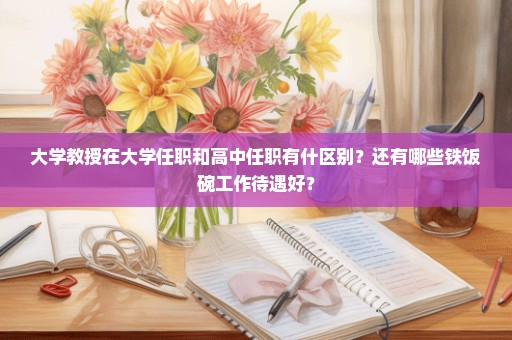 大学教授在大学任职和高中任职有什区别？还有哪些铁饭碗工作待遇好？