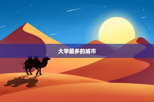 大学最多的城市