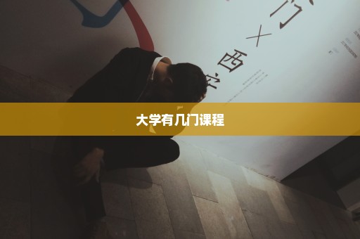 大学有几门课程