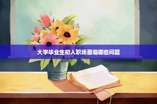 大学毕业生初入职场面临哪些问题