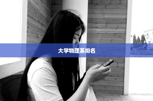 大学物理系排名
