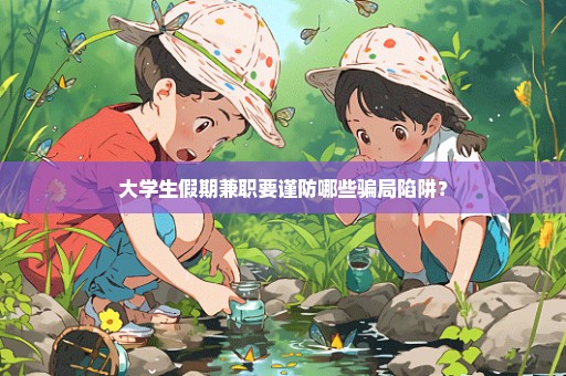 大学生假期兼职要谨防哪些骗局陷阱？