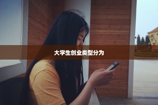 大学生创业类型分为