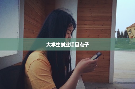 大学生创业项目点子
