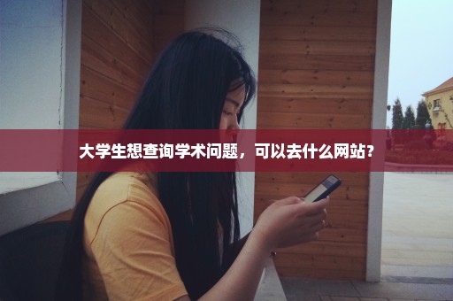 大学生想查询学术问题，可以去什么网站？