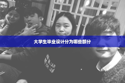 大学生毕业设计分为哪些部分